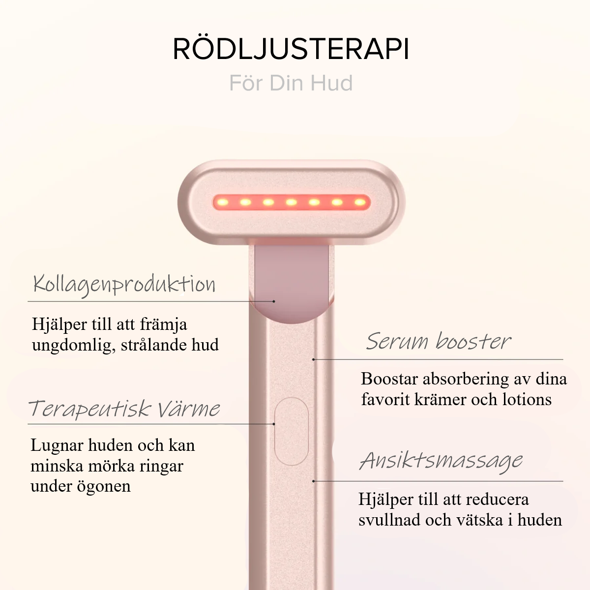 Dermaheal® Hudvårdsstav med Rödljusterapi